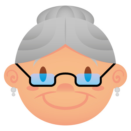 Grandma Wearing Glasses Grandma Wearing Glasses